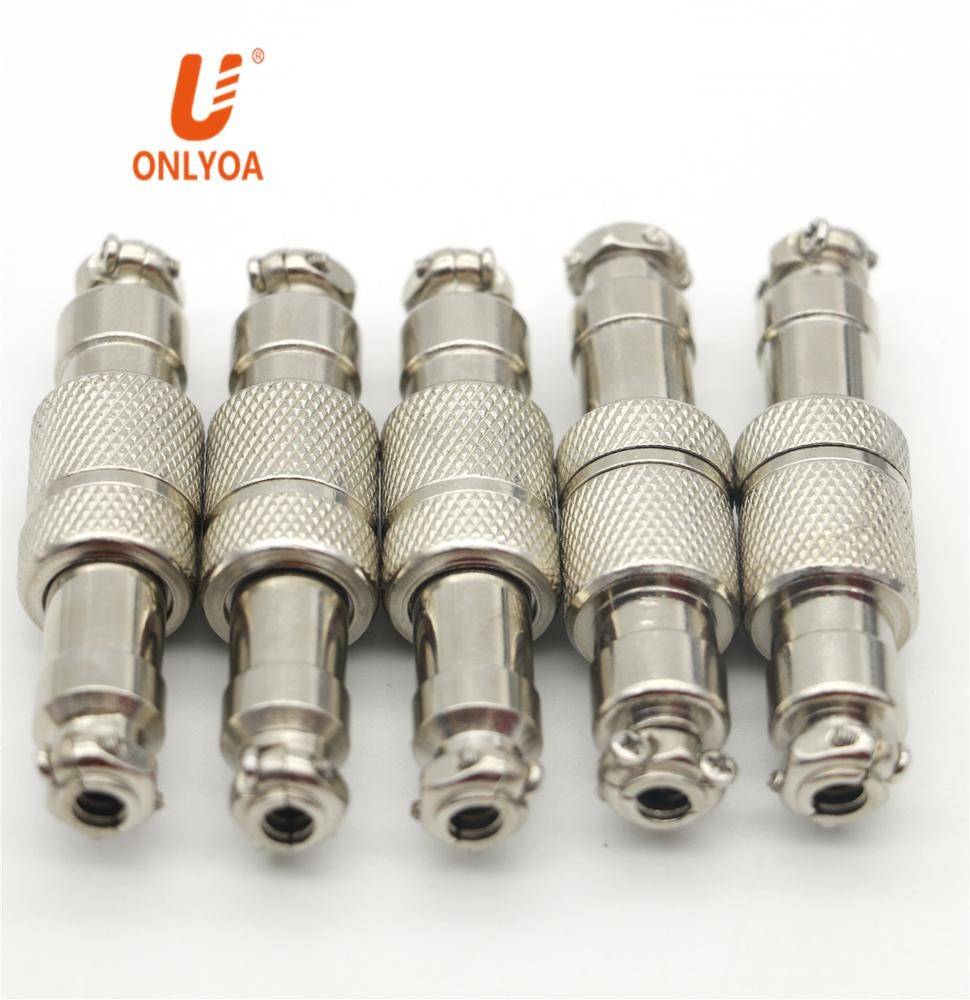 Aviation Plug Socket Connector 2 3 4 5 6 7 8 9 10 12 Pin Gx12 M12 Male And Female Electrical Circular Aviation Connector